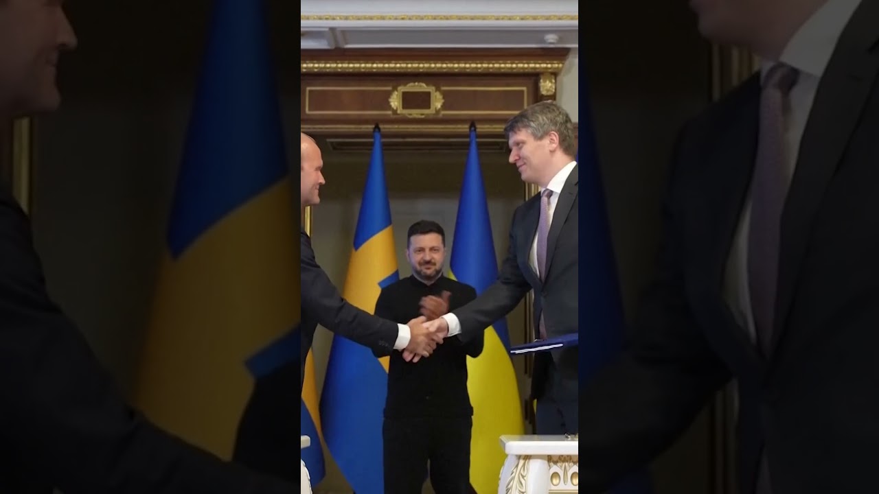 Ukraine Inks Deal for 16 Swedish Gripen E Fighter Jets #shorts