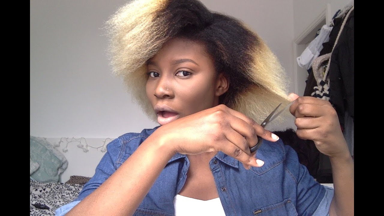 la cure de sebum? je me coupe les pointes des cheveux / how i trim my natural hair 4c