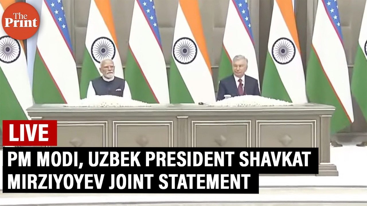 LIVE: PM Modi, Uzbek President Shavkat Mirziyoyev joint statement