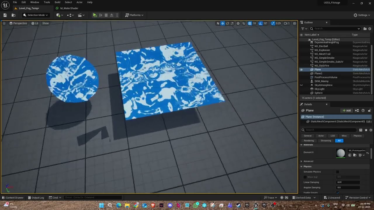 A Stylized water shader effect | Unreal Engine 5 | Shaders and Materials.
