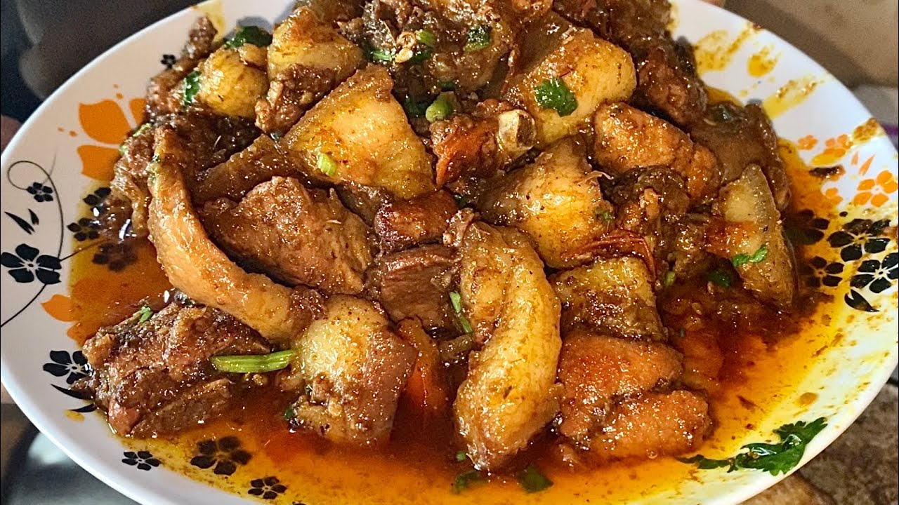 pork dry fry // pork recipe nepali style