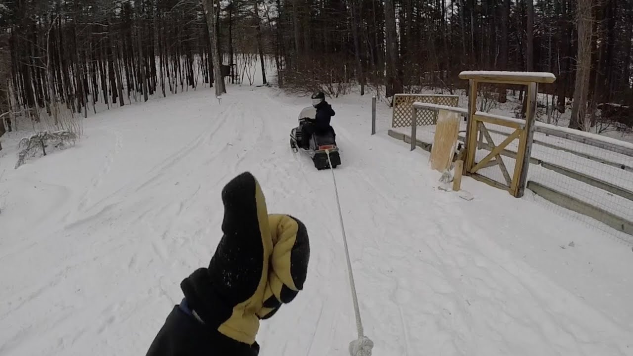 Nor'easter Snowmobile Skiing March 2018