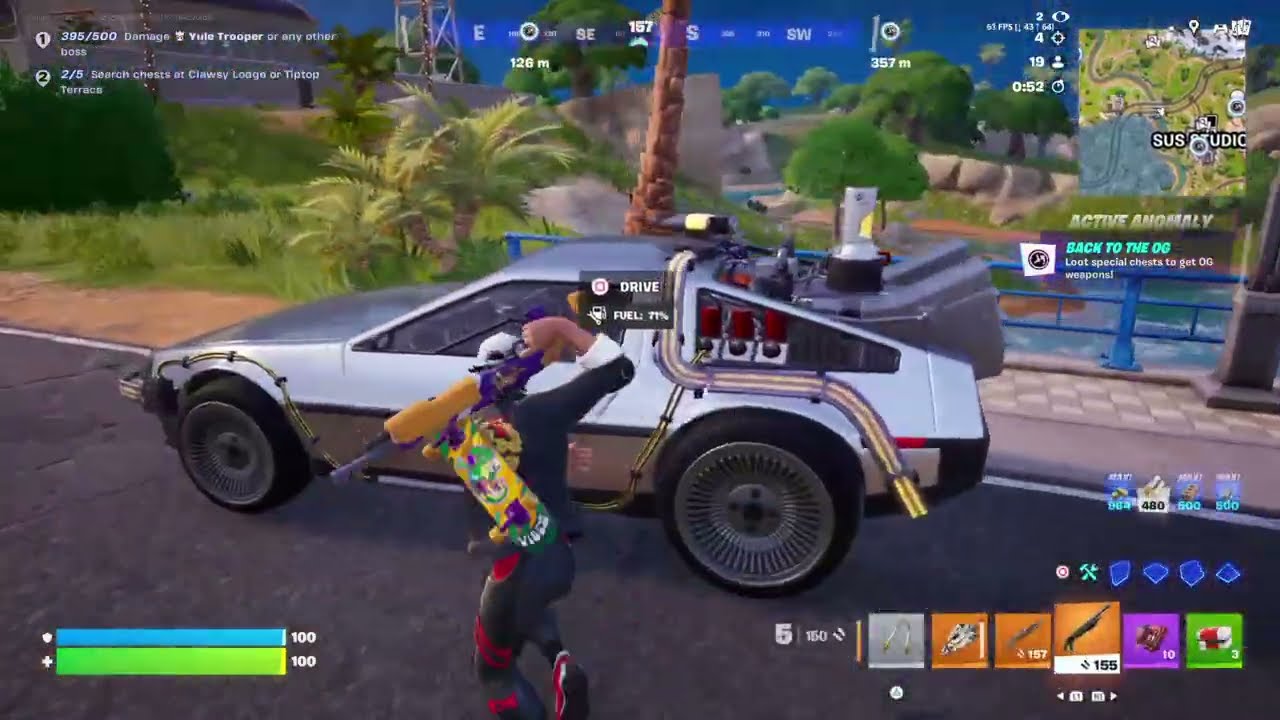 Playing Fortnite