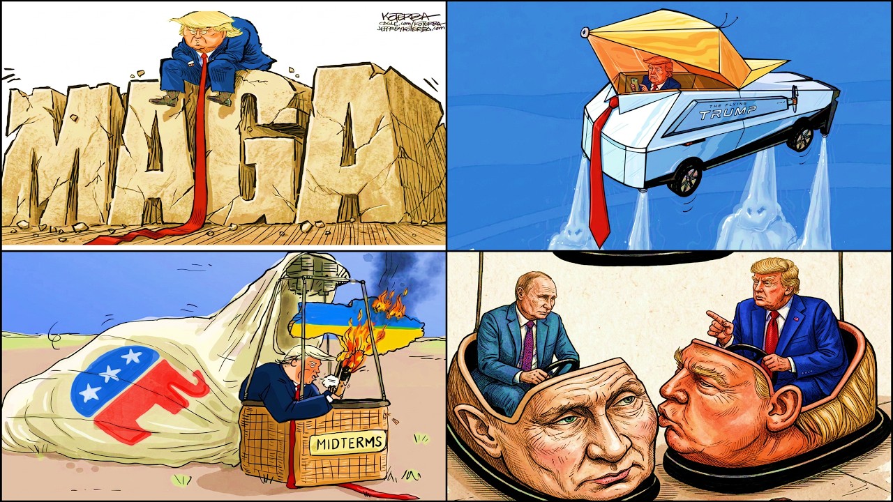 Trump's Political Circus: Chaos & Cash | Trump Satire, Humor & Caricatures, Comic | 20 OCTOBER |