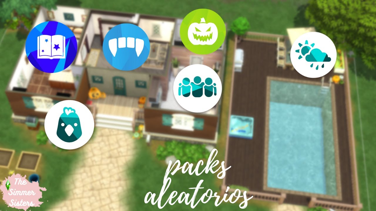 RETO | Construyo una casa con PACKS ALEATORIOS! 😱😱 | Los Sims 4