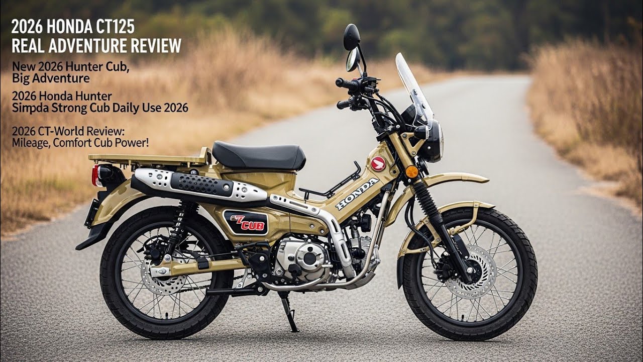 NEW 2026 Honda CT125 Hunter Cub Real Adventure Scooter Review!