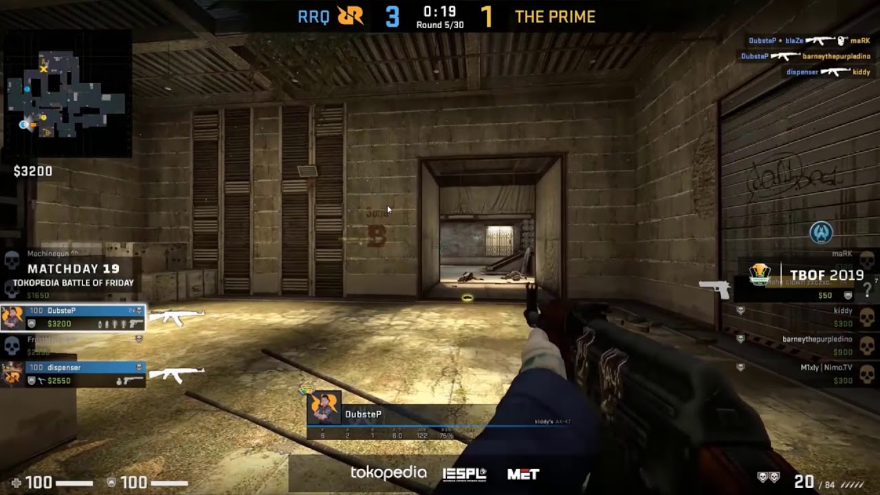 HIGHLIGHTS! CS:GO RRQ VS THE PRIME - TBOF IESPL