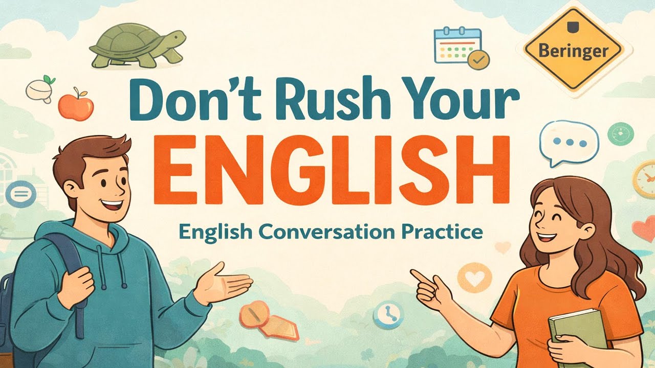 Don’t Rush Your English | Slow and Steady English Listening Practice