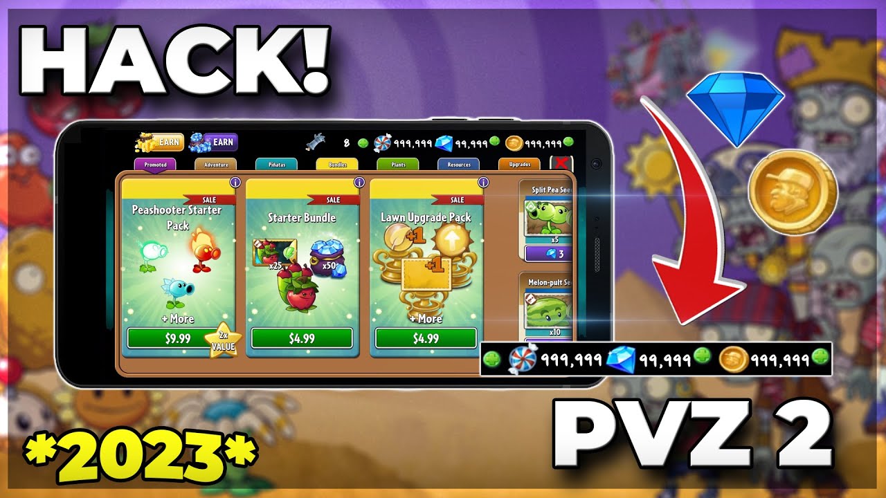 Plants vs Zombies 2 Hack  - How to Get Free Gems & Coins in Plants vs Zombies 2 | iOS/Android 2023