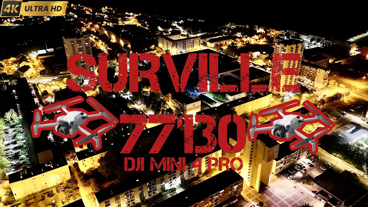 Montereau-Fault-Yonne Surville 77130 Nuit Drone
