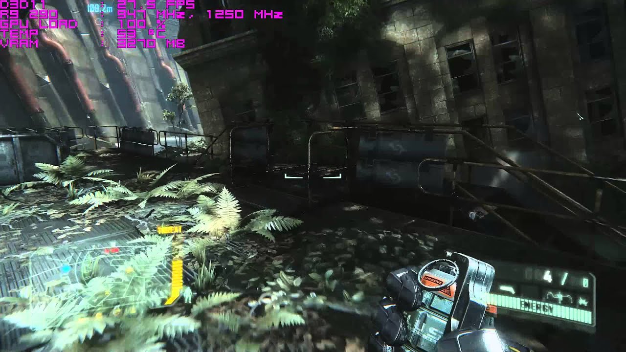 R9 290 Stock vs Overclocked Crysis 3 performance