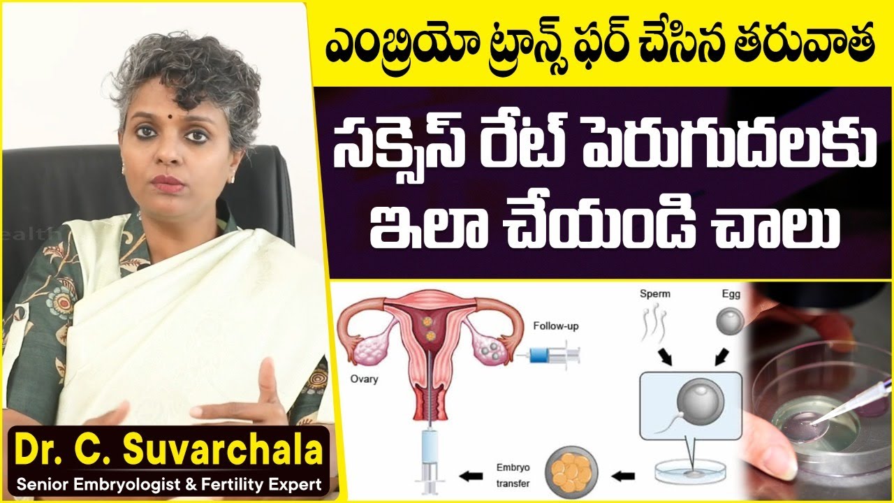 Tips for a Successful Embryo Transfer | IVF Success Tips Telugu | Dr C Suvarchala |Socialpost Health