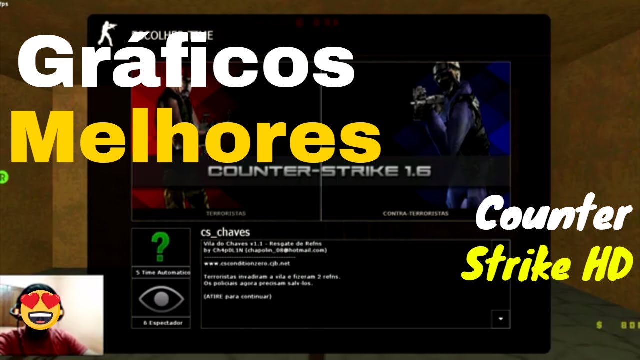 Instalei o Counter Strike HD no meu PC (Counter Strike 1.6 HD) // Carlino Silva //