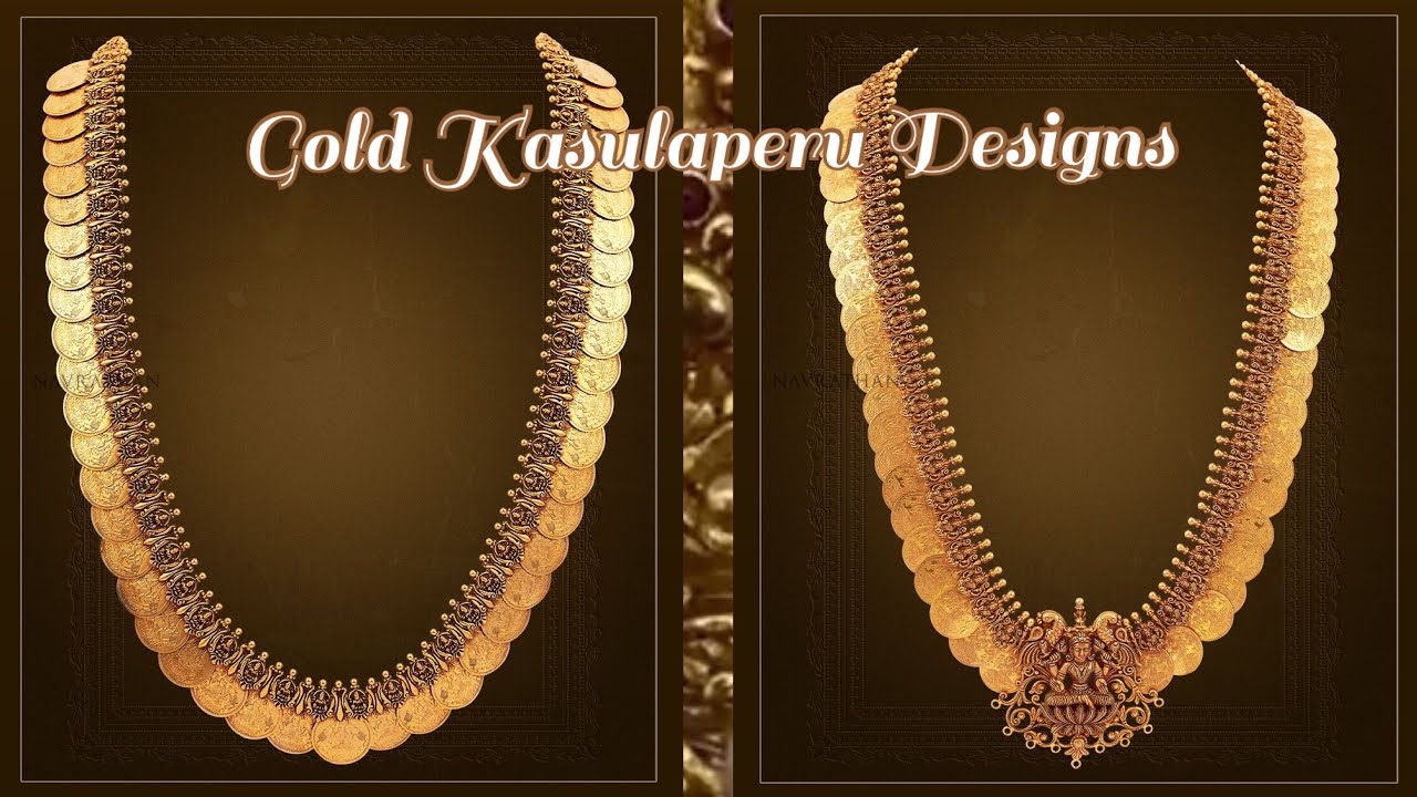Evergreen Kasulaperu Designs In Gold With Weight | Latest Kasumala Necklace Collection