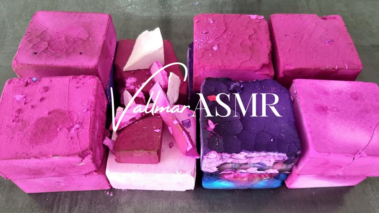 Vibrant pink dyed with touch of purple and blue 💕💜💙 Relaxing gym chalk ASMR 🎶