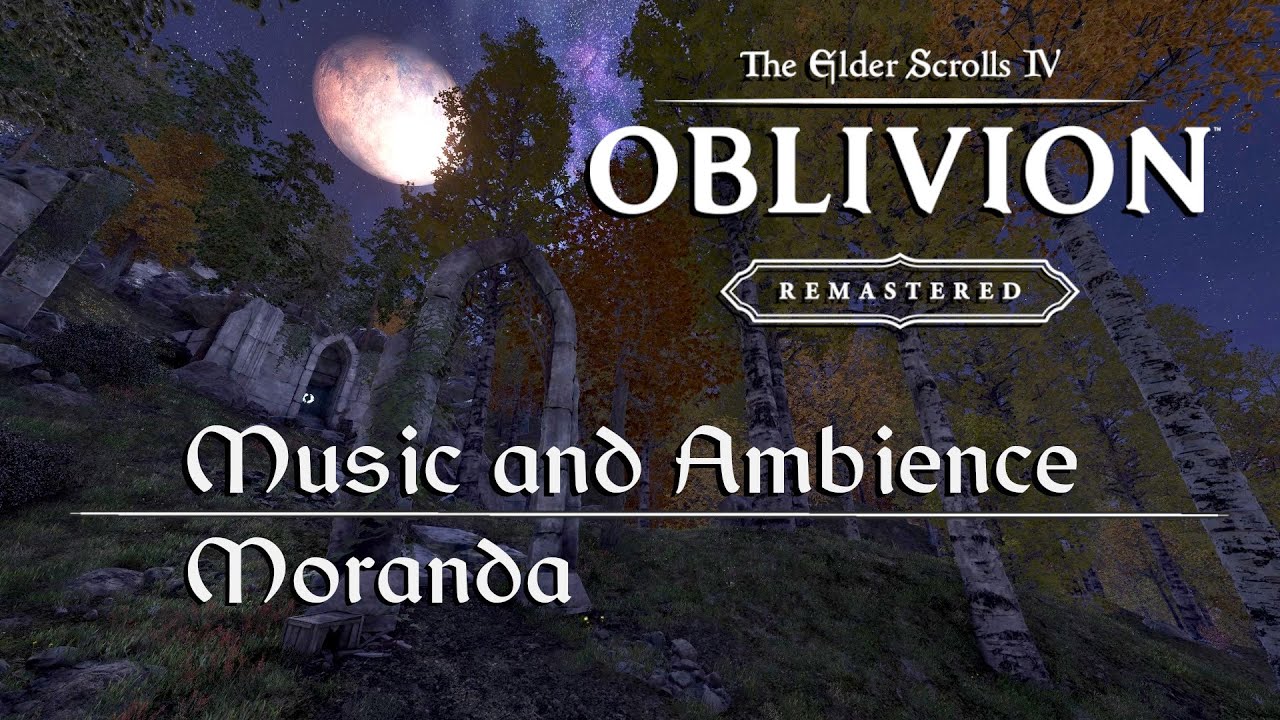 Oblivion Remastered Music & Ambience | Night Cycle | 8hrs | Moranda