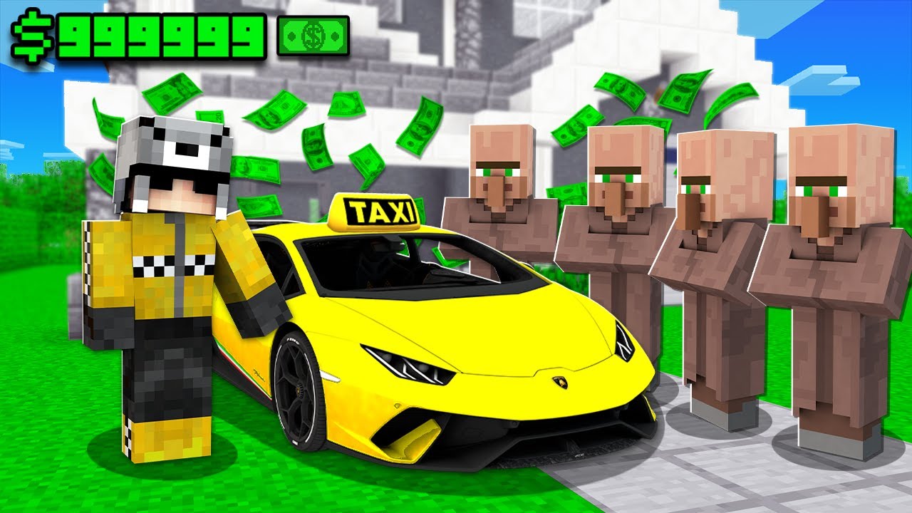 TAKSİCİLİK YAPARAK MİLYONER OLMA FİLMİ 😱 - Minecraft