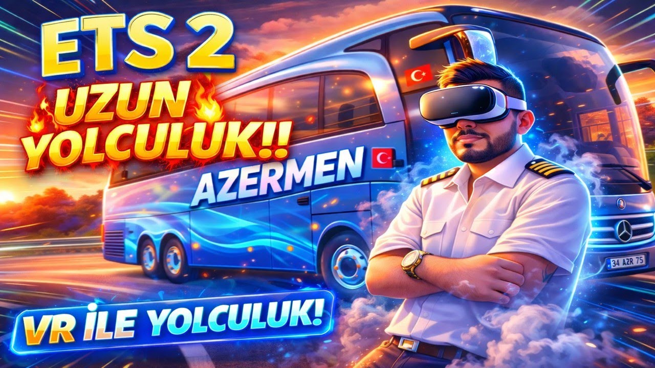 VR GÖZLÜKLE OTOBÜS SÜRÜYORUM! 😱 ETS 2 GERÇEK GİBİ!