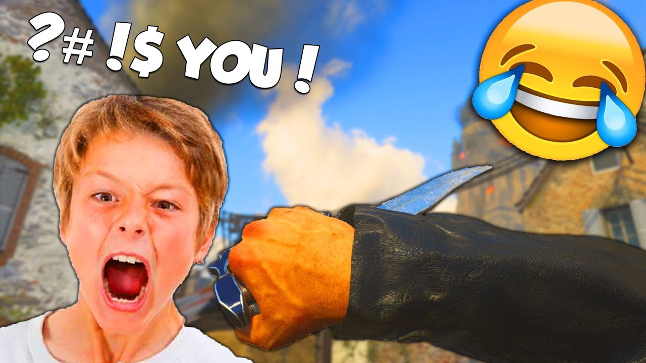 ANGRY LITTLE KID YELLS AT ME FOR KNIFING HIM! 😂 - COD WW2 (Funny Moments & Rage Reactions)