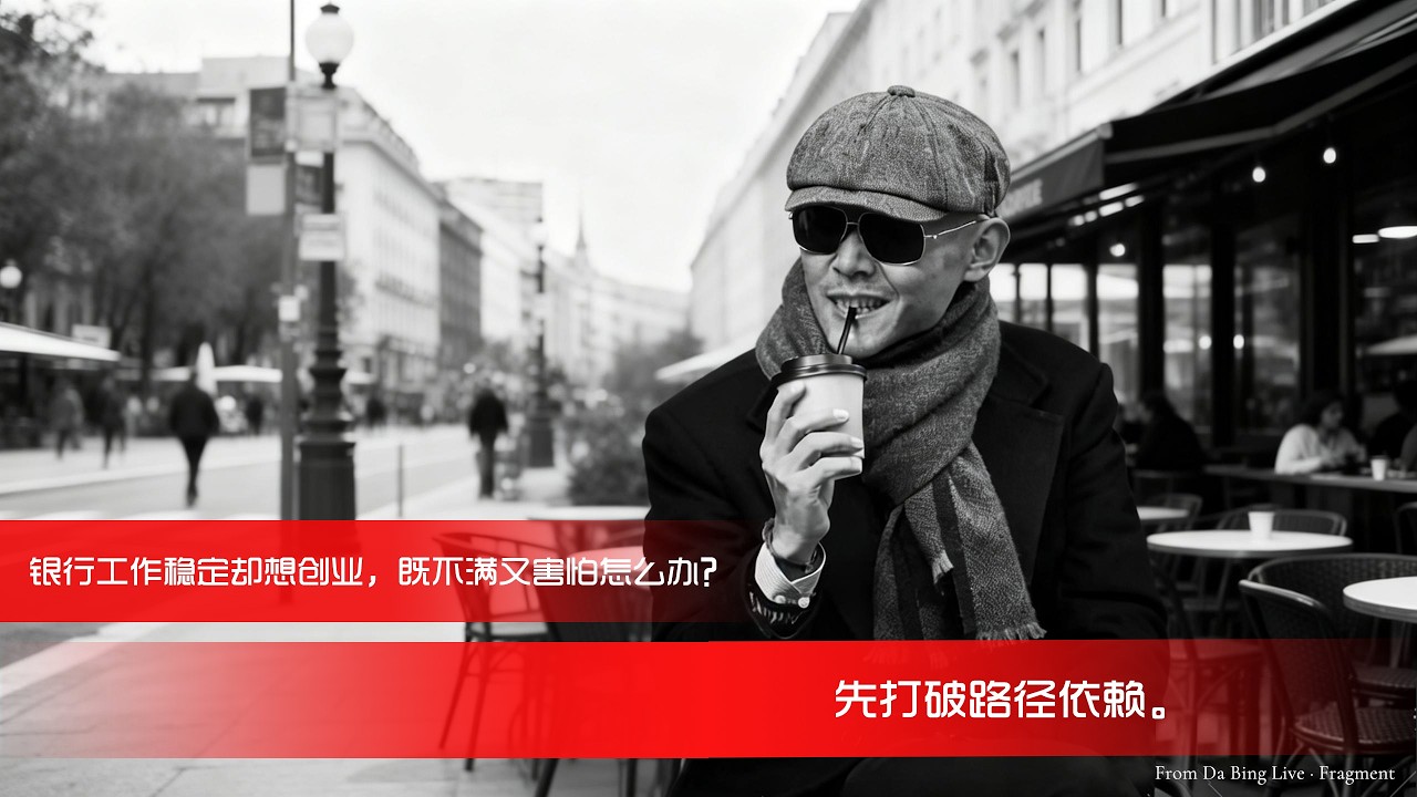 银行工作稳定却想创业，既不满又害怕怎么办？大冰：先打破路径依赖。