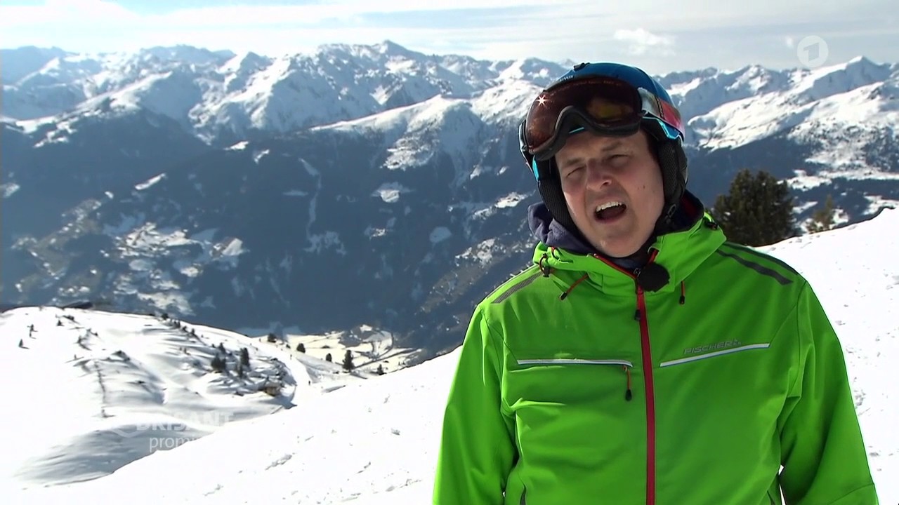 Marc Pircher mit Tochter Anna im Schnee - Brisant, ARD