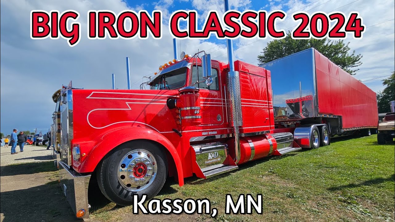HUGE BIG RIG SHOW !!! Big Iron Classic 2024  - semi trucks - show trucks - working trucks