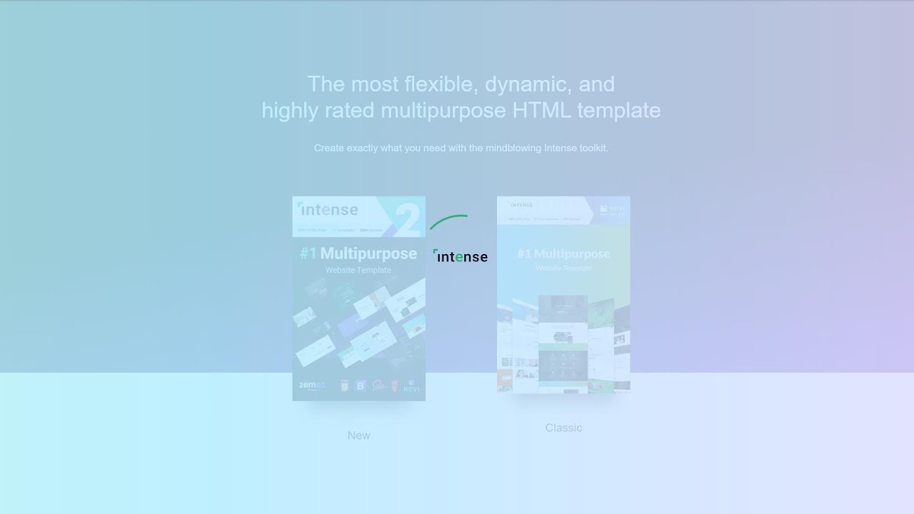 Multipurpose Intense - #1 HTML Bootstrap Website Template by ZEMEZ - 58888