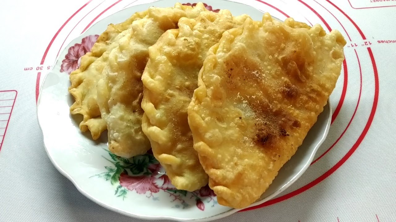 Чебуреки с мясом. Простой и быстрый рецепт.
