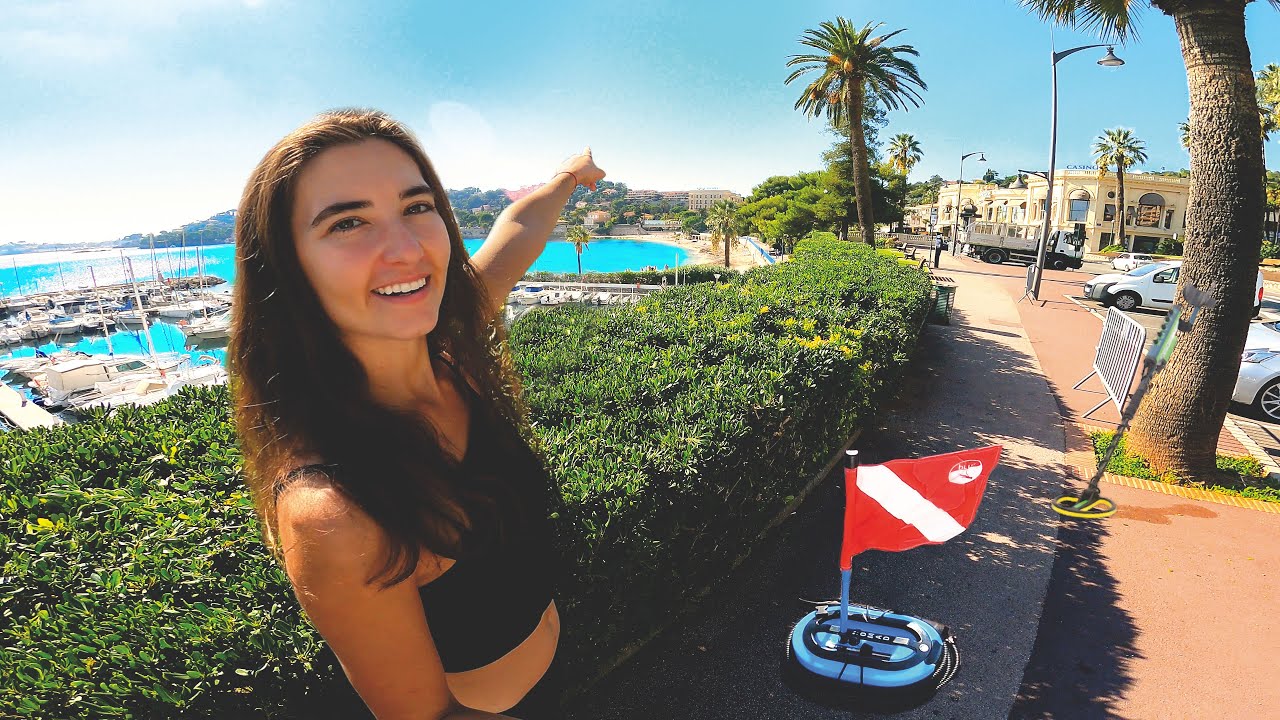 Metal Detecting in front of a Famous French Casino
