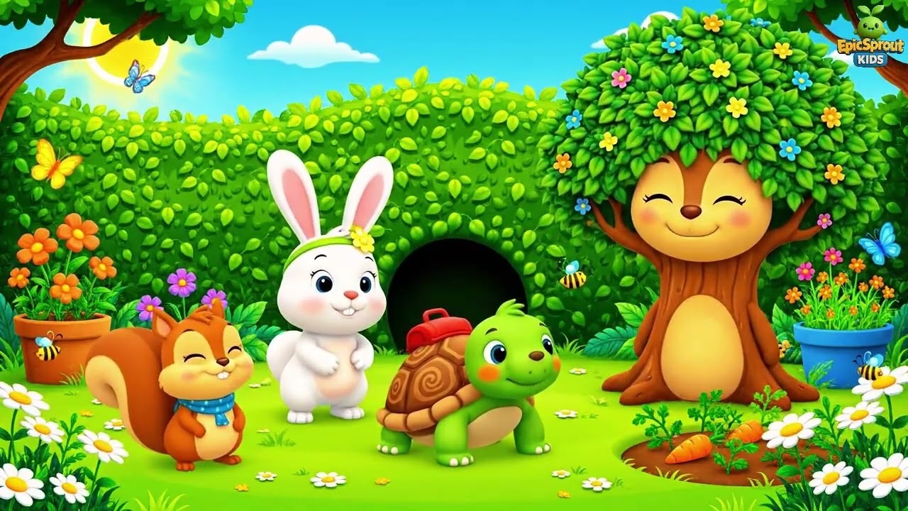 Polish | Dziura w Żywopłocie 🌿🐿️ | The Hole in the Hedge 🌿🐿️ | kids song