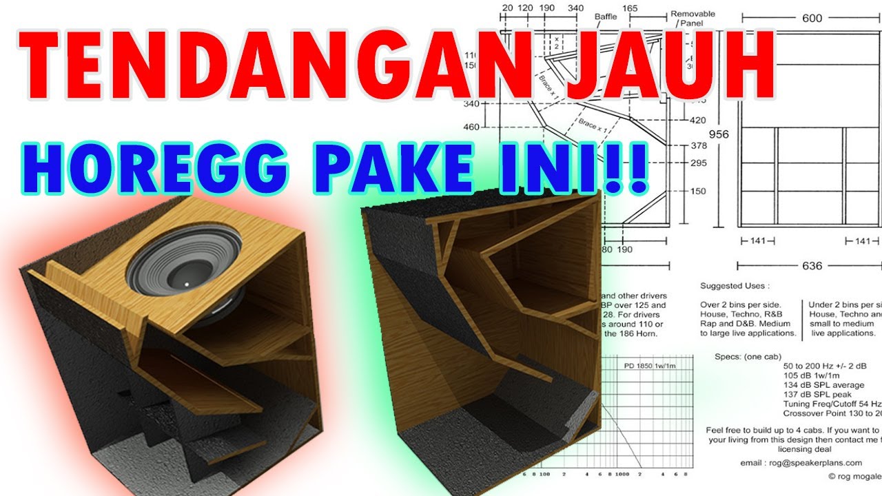 Skema Box Speaker Folded Horn 186 Tendangan Bass Jauh Dengan Suara Lantang dan Dalam