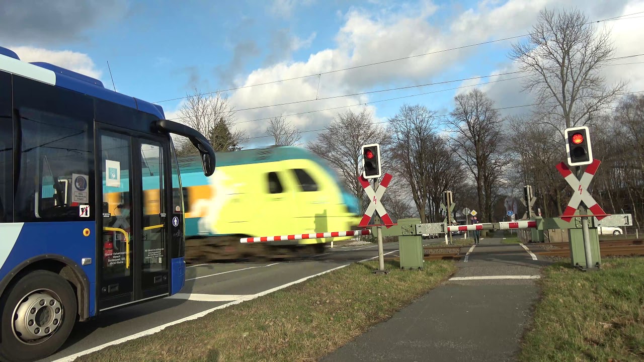 Bahnübergang Rheine Mesum, Mesumer Straße (D) // Railroad crossing // Passaggio a livello