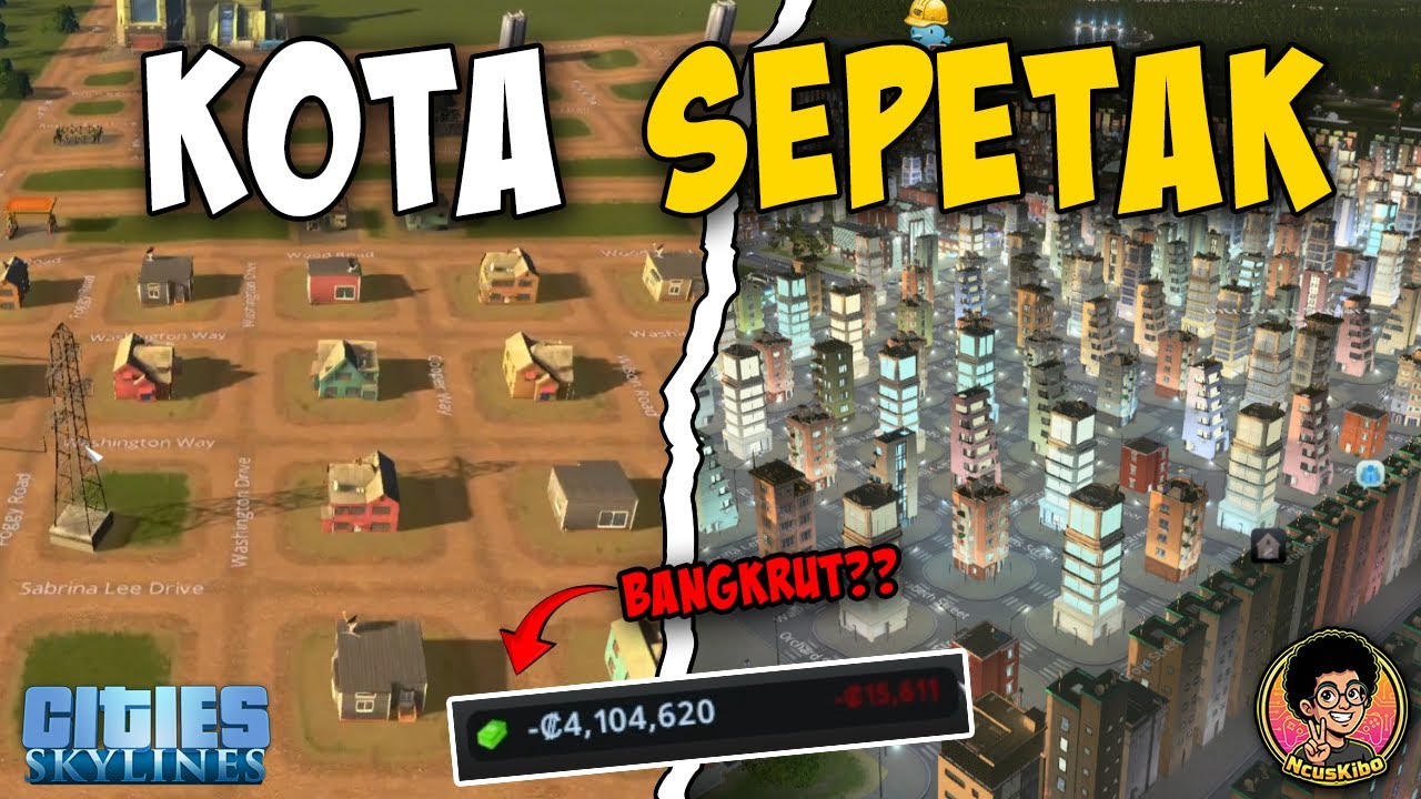GUE MEMBANGUN KOTA 1X1 TILE DI CITIES SKYLINES, BISAKAH JADI MEGAH?