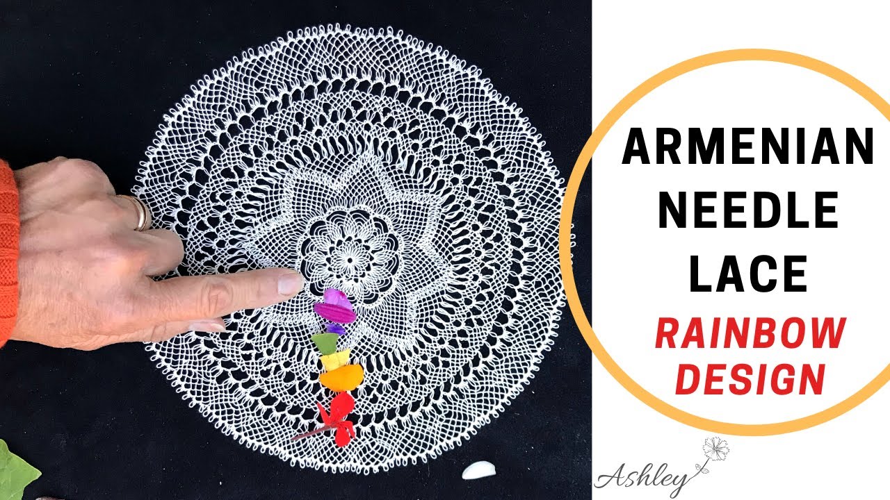 How to Do Armenian Needlelace: Rainbow Design 🌈 Part 1