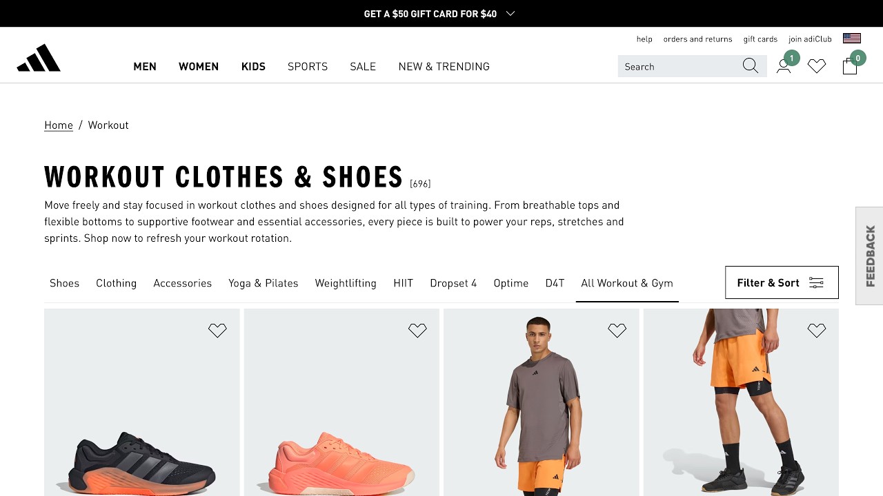 Workout Clothes | adidas US · Adidas.com · 2026