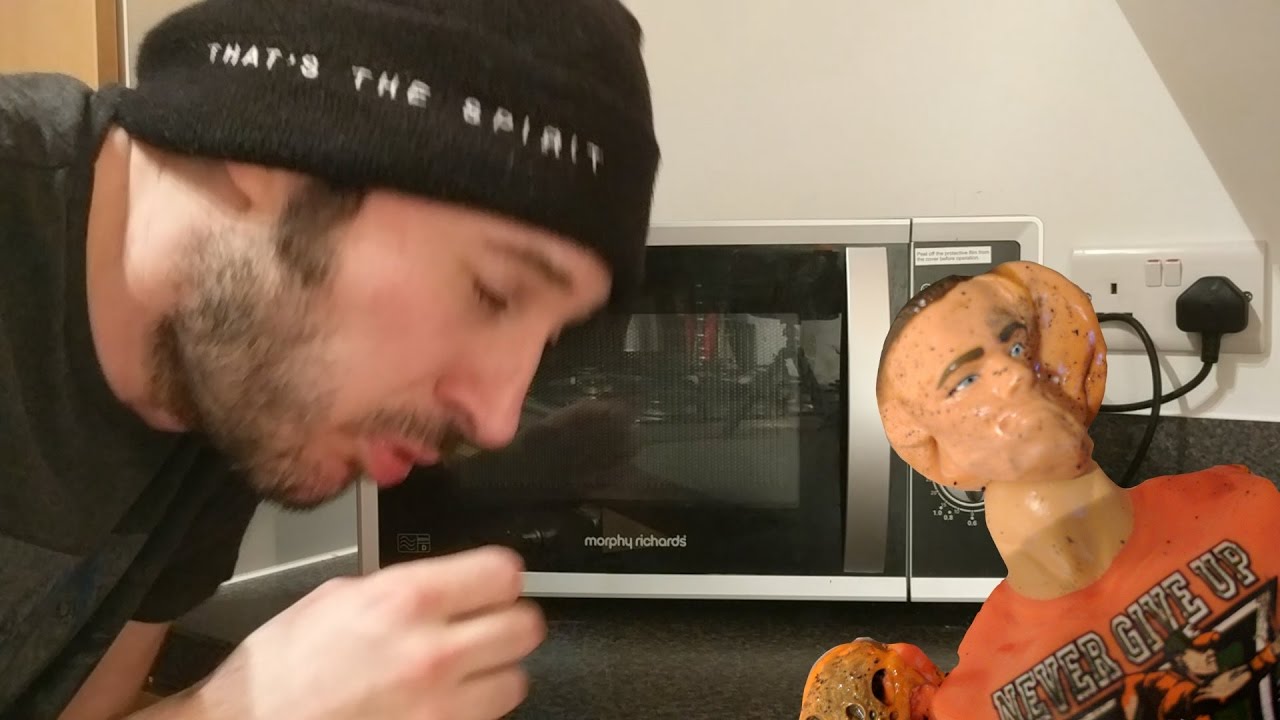 VIDEO GOES WRONG!!!! MICROWAVING WWE MATTEL FIGURES!!! (DO NOT TRY THIS AT HOME... SERIOUSLY!!!)
