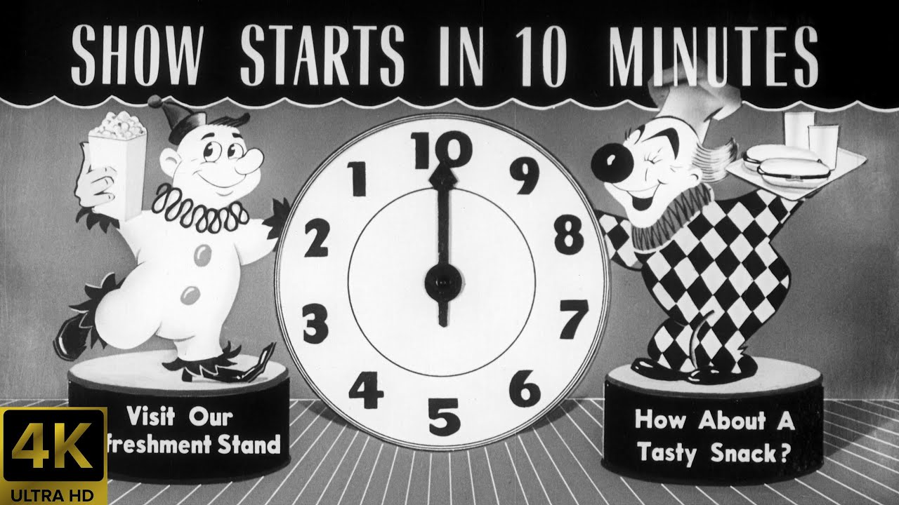 Clowns 10 Minute Drive-In Countdown Clock (unknown year) [4K] [FTD-0807]