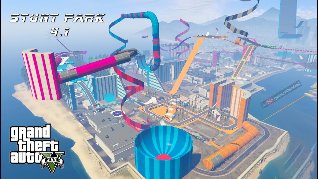 GTA 5 New Stunt Park Mod Gameplay | Gamingwithmudassir