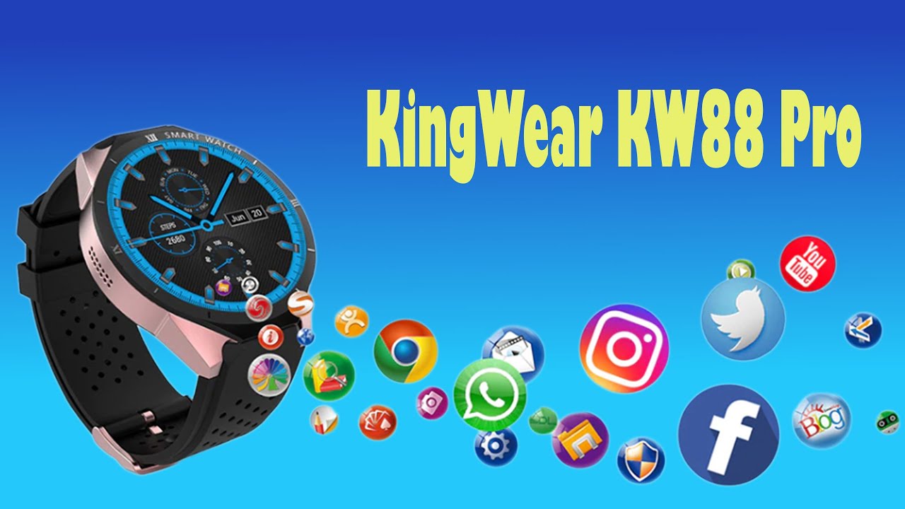 KingWear KW88 Pro 3G Smart watch reviews | Camera Video Call Support