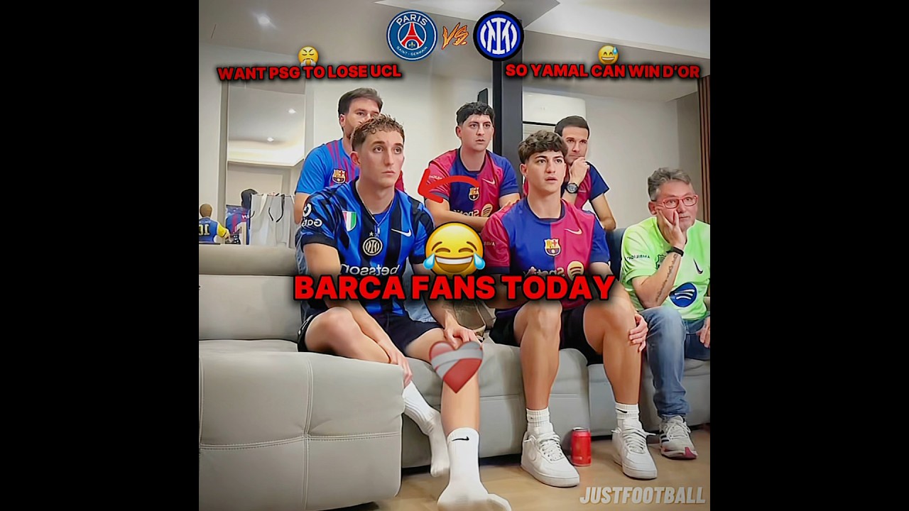 Barca fans will support Inter today😅 #barcelona #fans #inter #psg #ucl