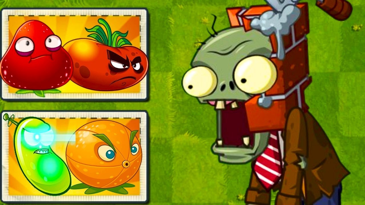 PVZ 2 Random Plants Teams Max Level Vs Brickhead Zombie Level 10_ Who Will Win?