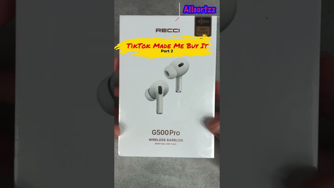 Recci G500 Pro Wireless Airpods! &pound;28 Alternative Airpods Pro 2. #shorts #allsortzz #airpods #g500pro