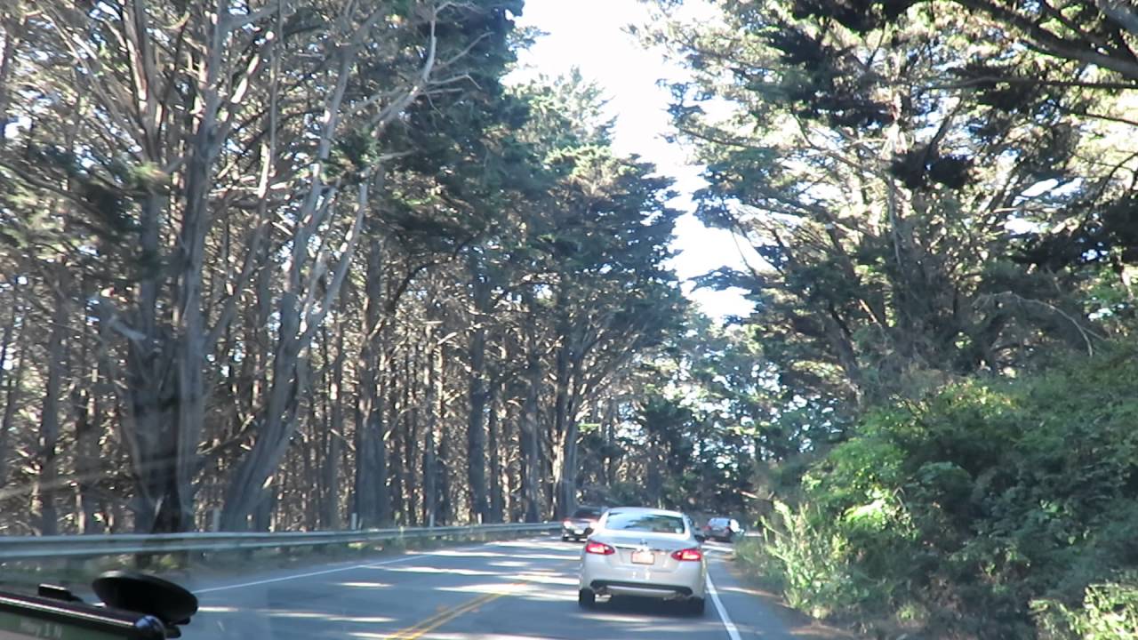 Road to Half Moon Bay, California