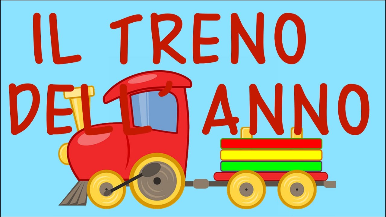Il TRENO DELL'ANNO -mesi- canzone- link con testo e attività