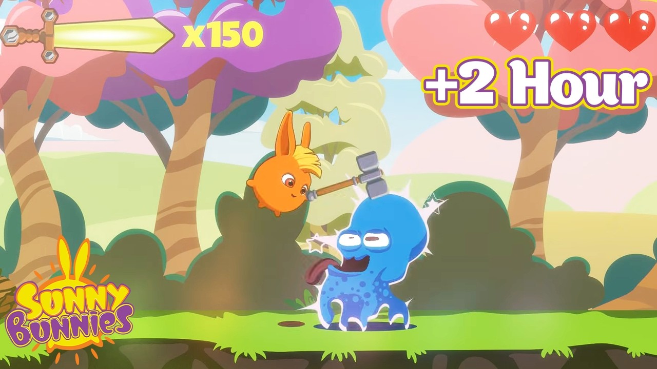 Sunny Bunnies | Sunny Bunnies: The Video Game | Over 2 Hour of Full Episodes