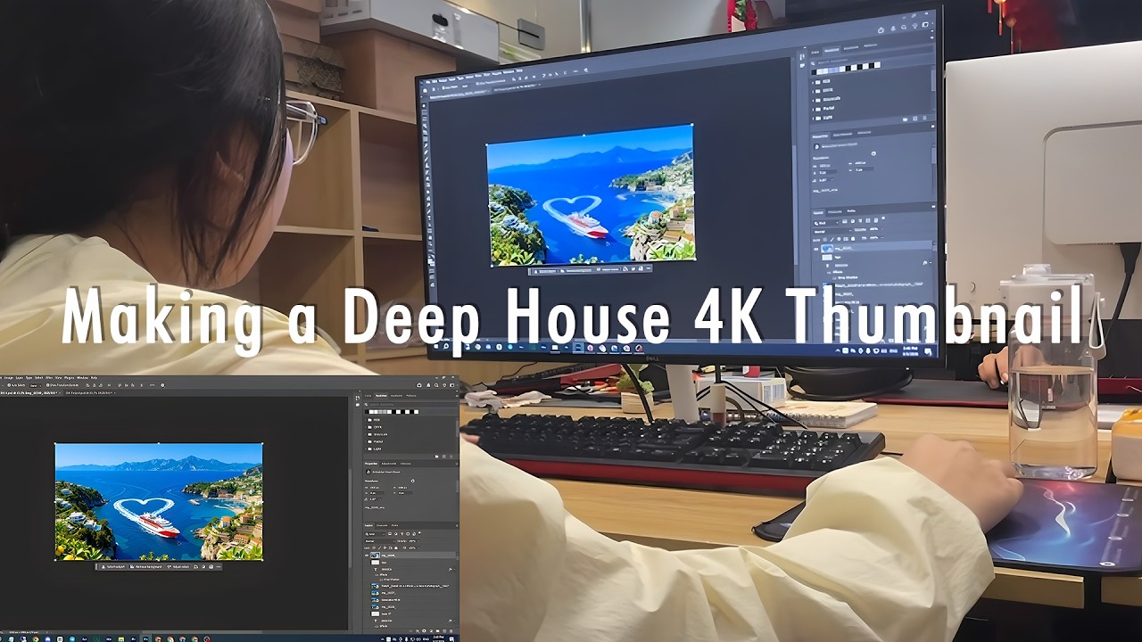 Making a Deep House 4K Thumbnail Step by Step