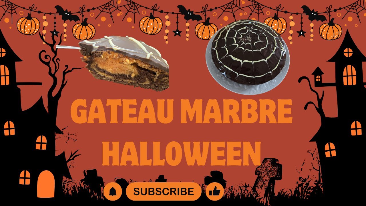 #GATEAU#MARBRE#HALLOWEEN
