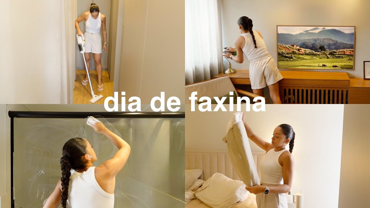 Limpando a casa comigo: faxina completa no ap.