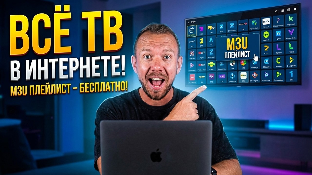 Настройка IPTV на Смарт ТВ, ТВ Боксах, Смартфонах. M3U плейлисты.