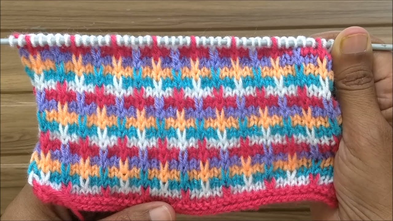 Easy Knitting Pattern Multi Color / Easy Knitting Design
